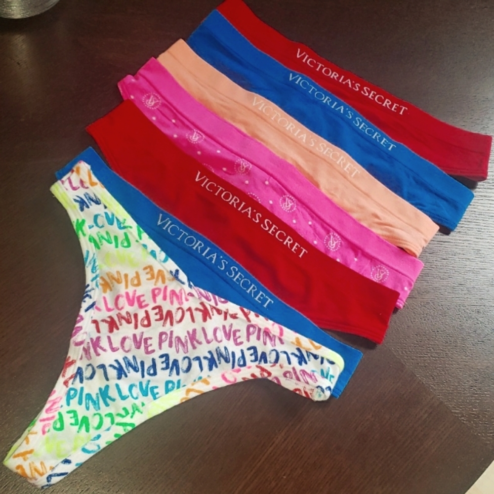 NWT Victoria's Secret Thong Panty Bundle